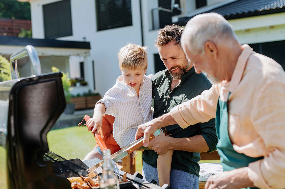 First barbeque at new home